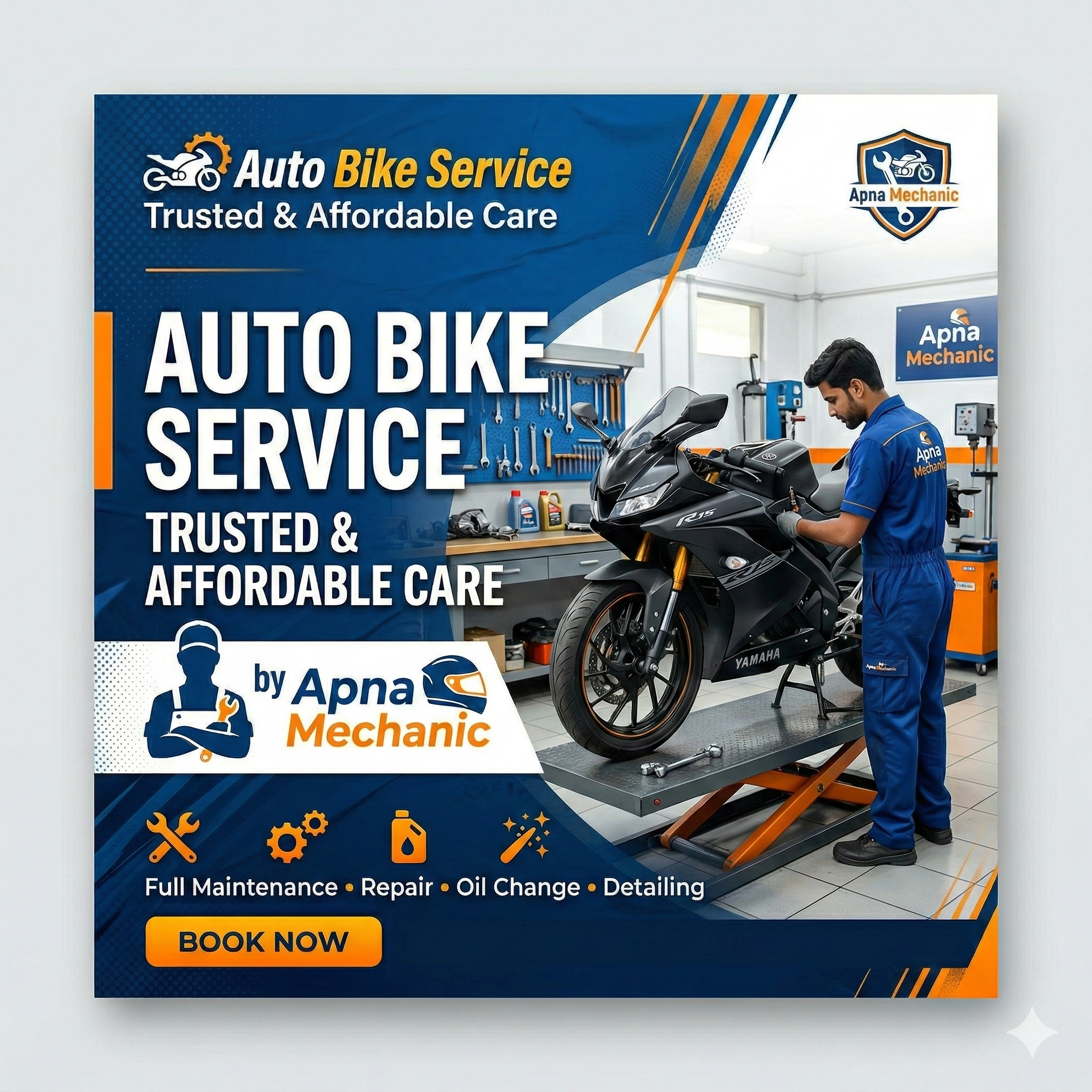 Auto Bike Service – Trusted & Affordable Care by Apna Mechanic