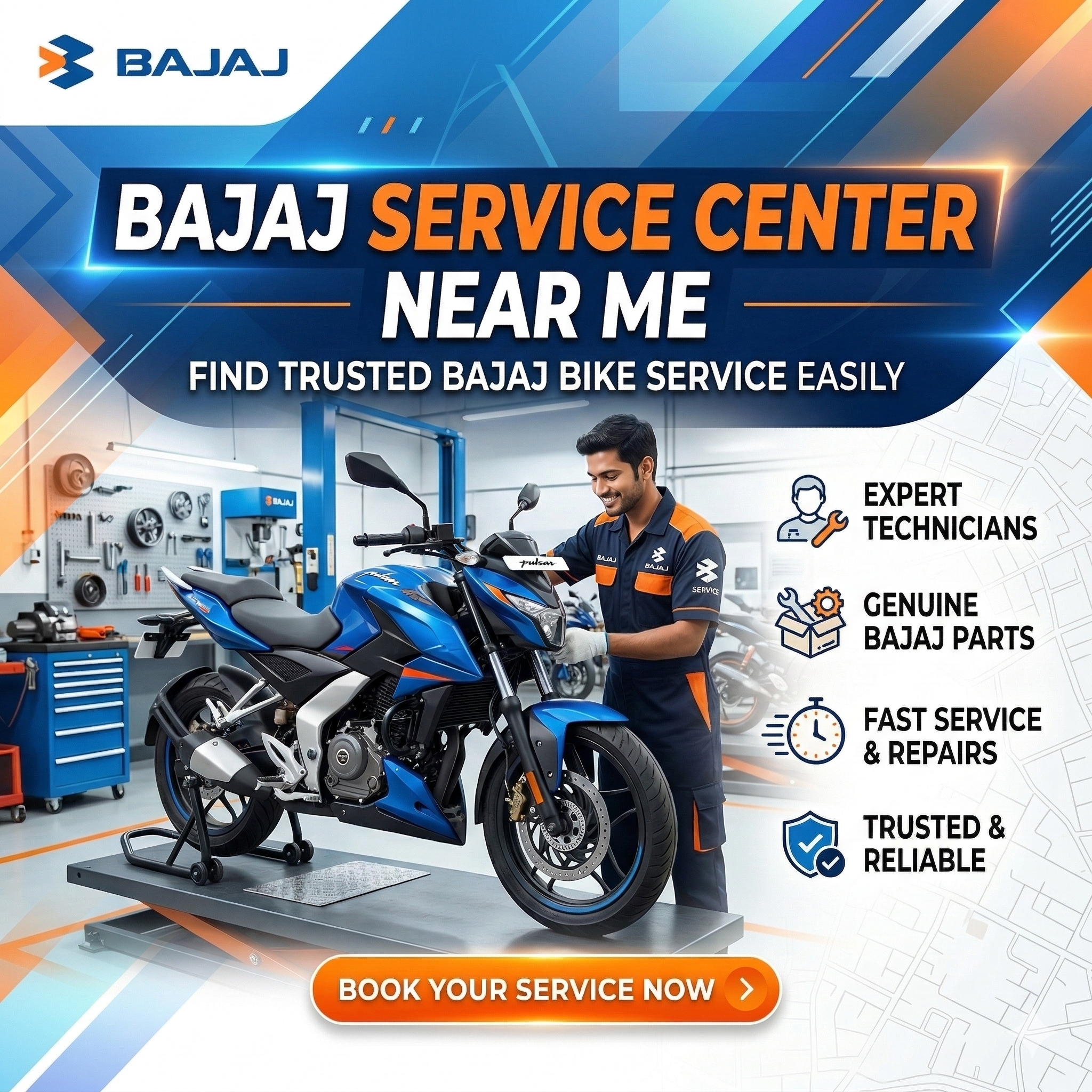 Bajaj Service Center Near Me – Find Trusted Bajaj Bike Service Easily