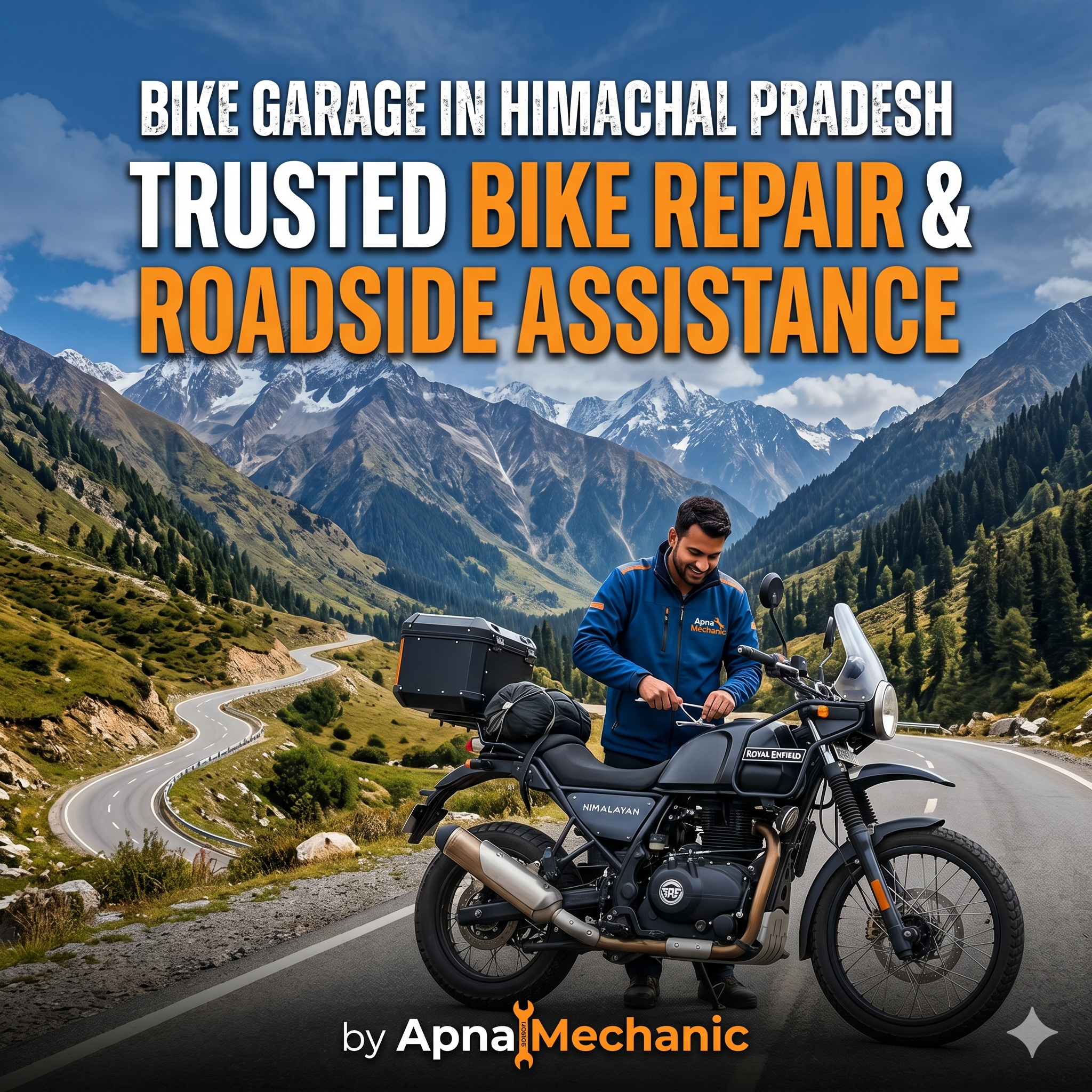 Bike Garage in Himachal Pradesh – Trusted Bike Repair & Roadside Assistance by Apna Mechanic