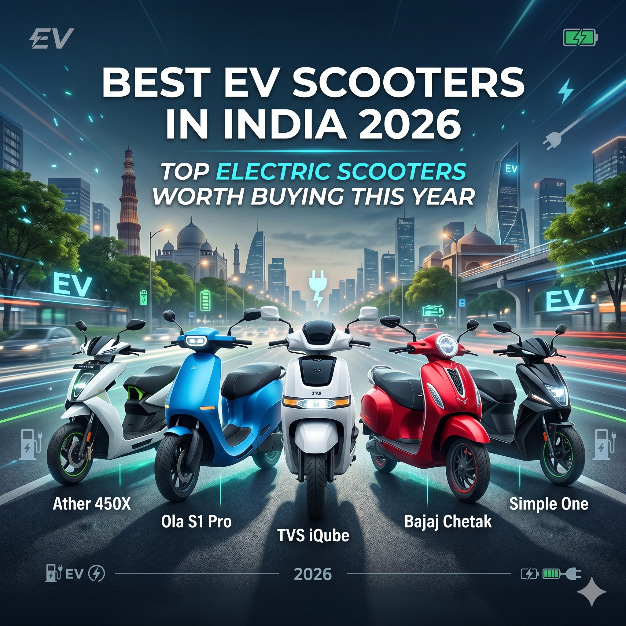 Best EV Scooters in India 2026: Top Electric Scooters Worth Buying This Year