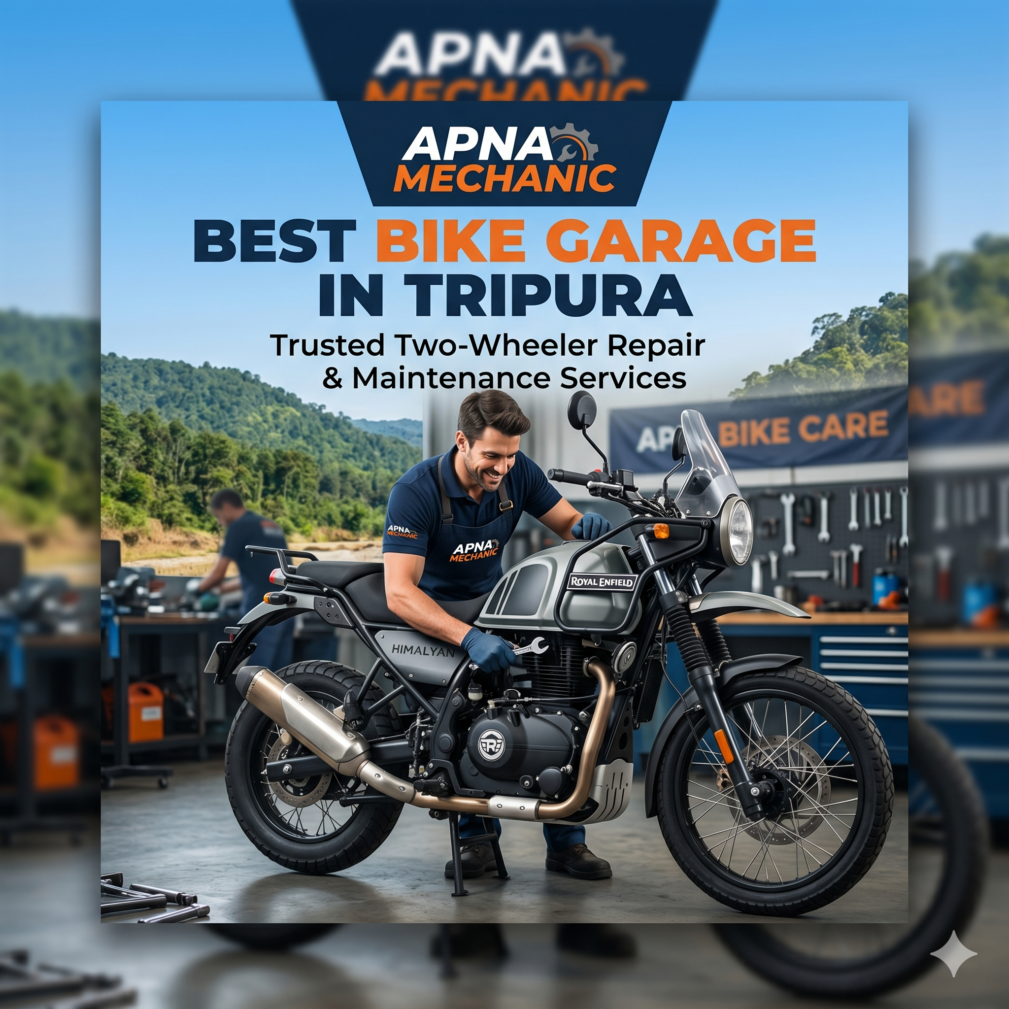 Best Bike Garage in Tripura – Trusted Two-Wheeler Repair & Maintenance Services by Apna Mechanic
