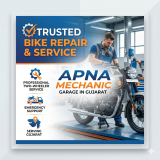 Bike Garage in Gujarat – Trusted Bike Repair, Emergency Support, and Professional Two-Wheeler Service by Apna Mechanic