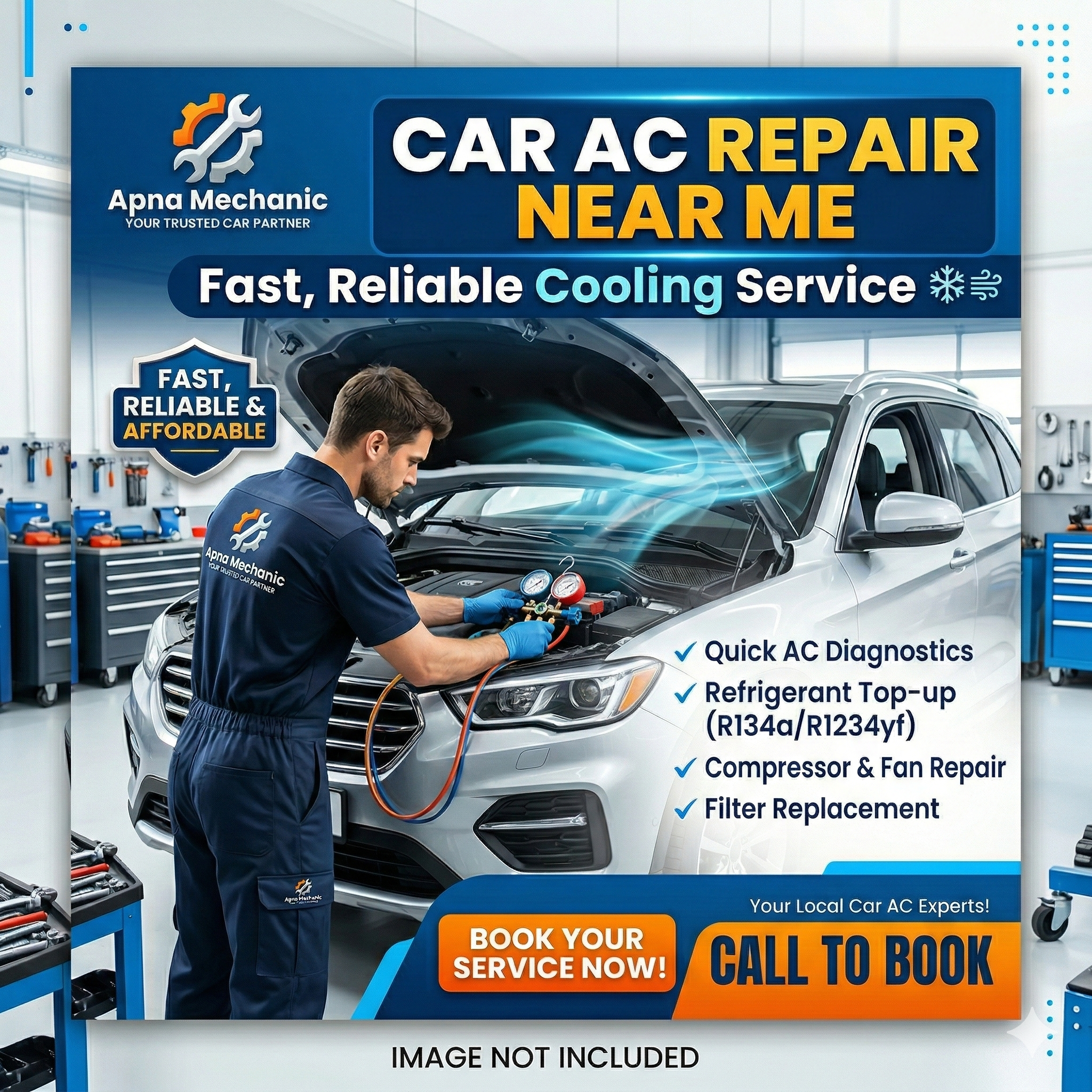 Car AC Repair Near Me – Fast, Reliable Cooling Service by Apna Mechanic