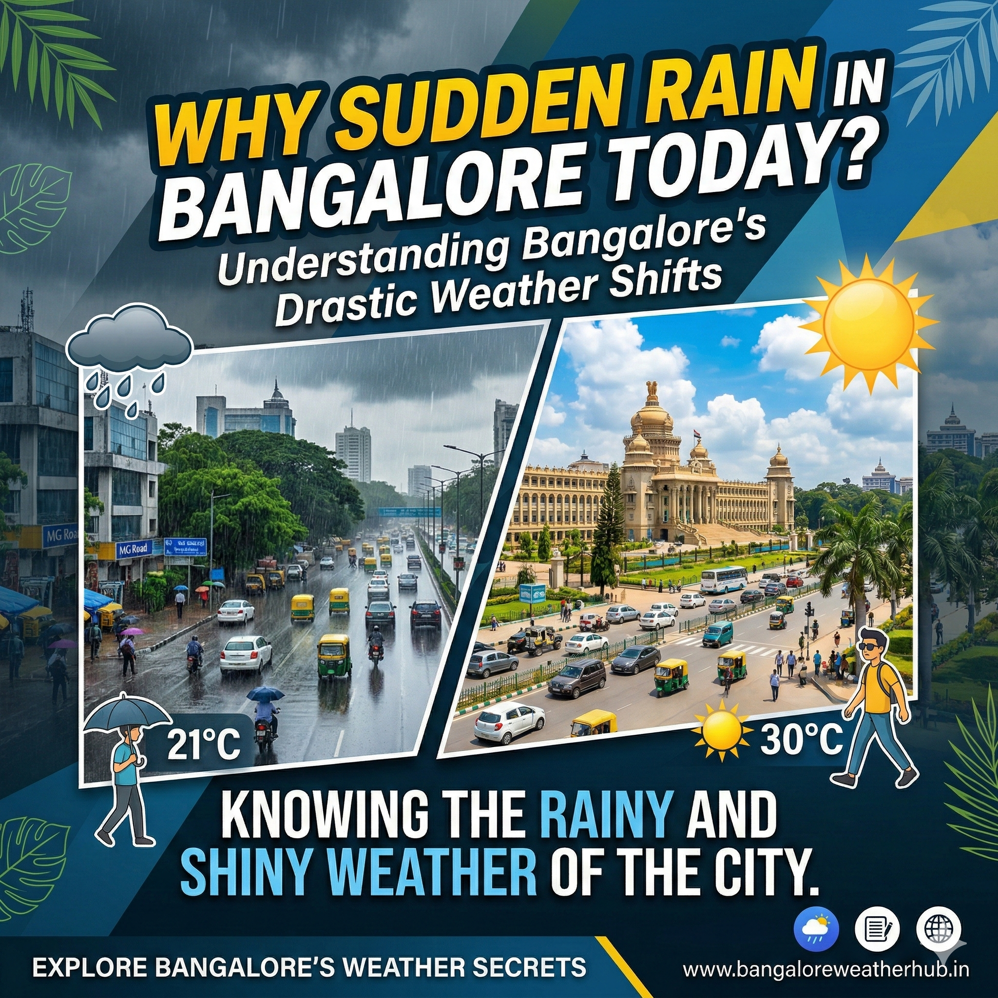 Why Sudden Rain in Bangalore Today? Knowing the Rainy and Shiny Weather of the City.