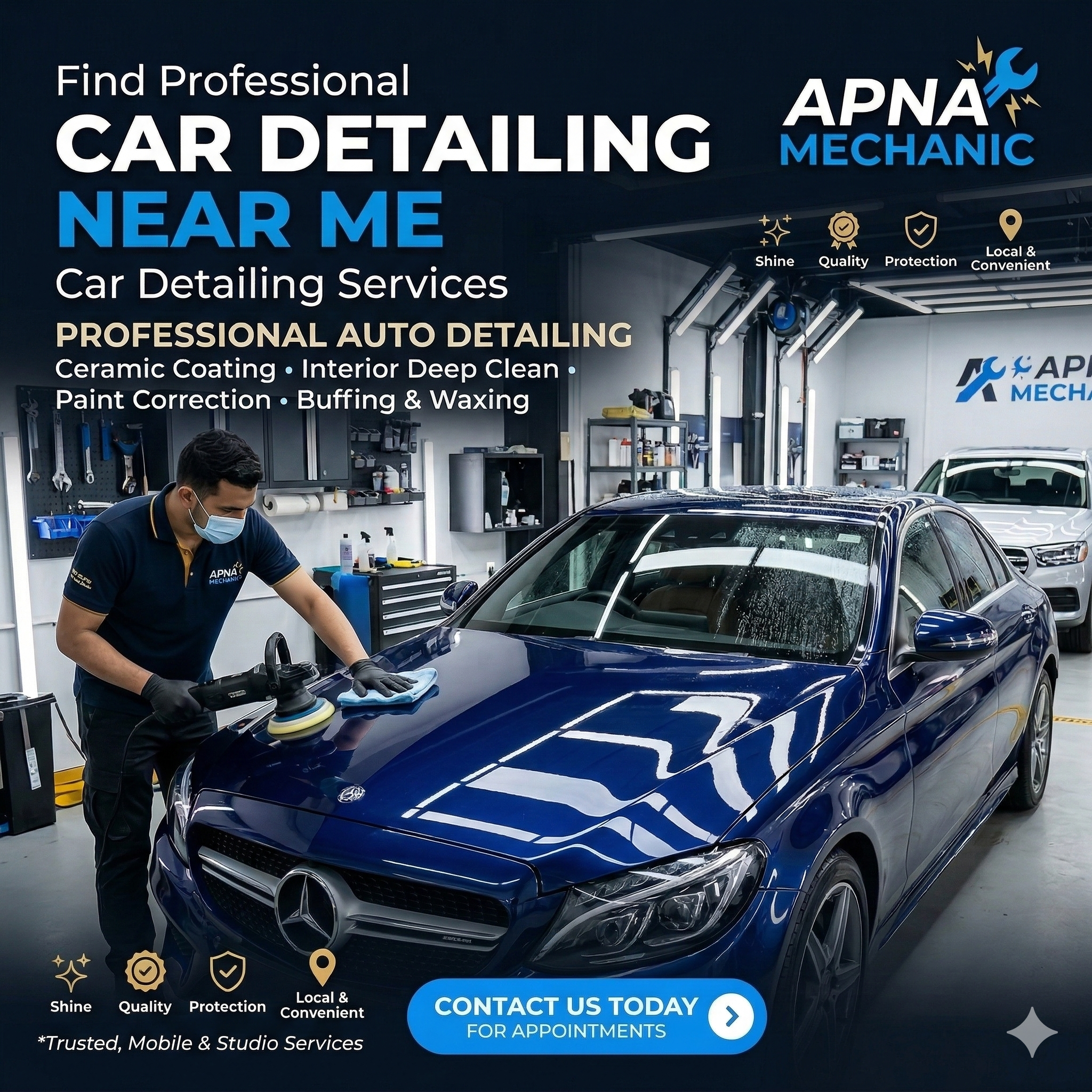Car Detailing Near Me – Find Professional Car Detailing Services with Apna Mechanic