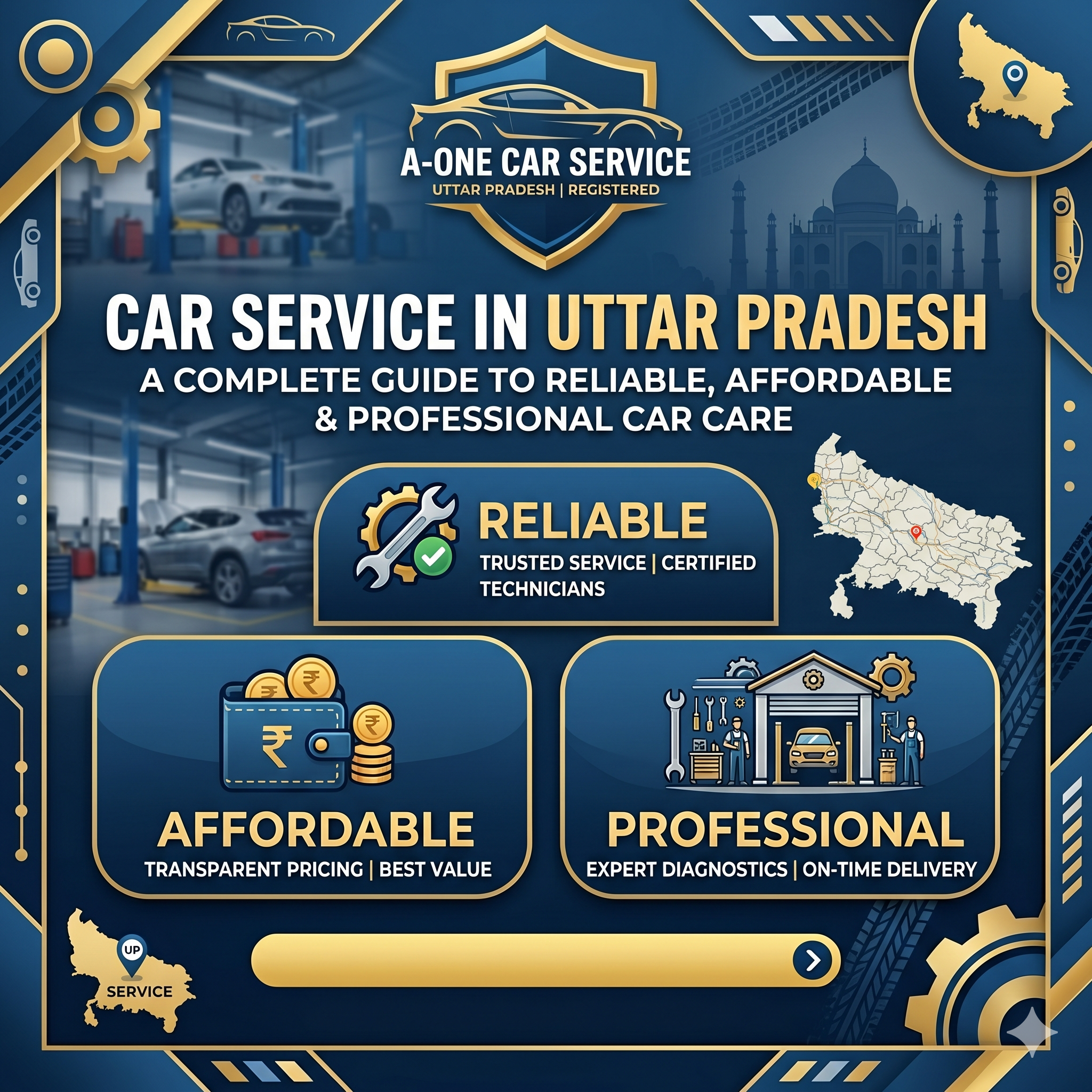 Car Service in Uttar Pradesh: A Complete Guide to Reliable, Affordable, and Professional Car Care