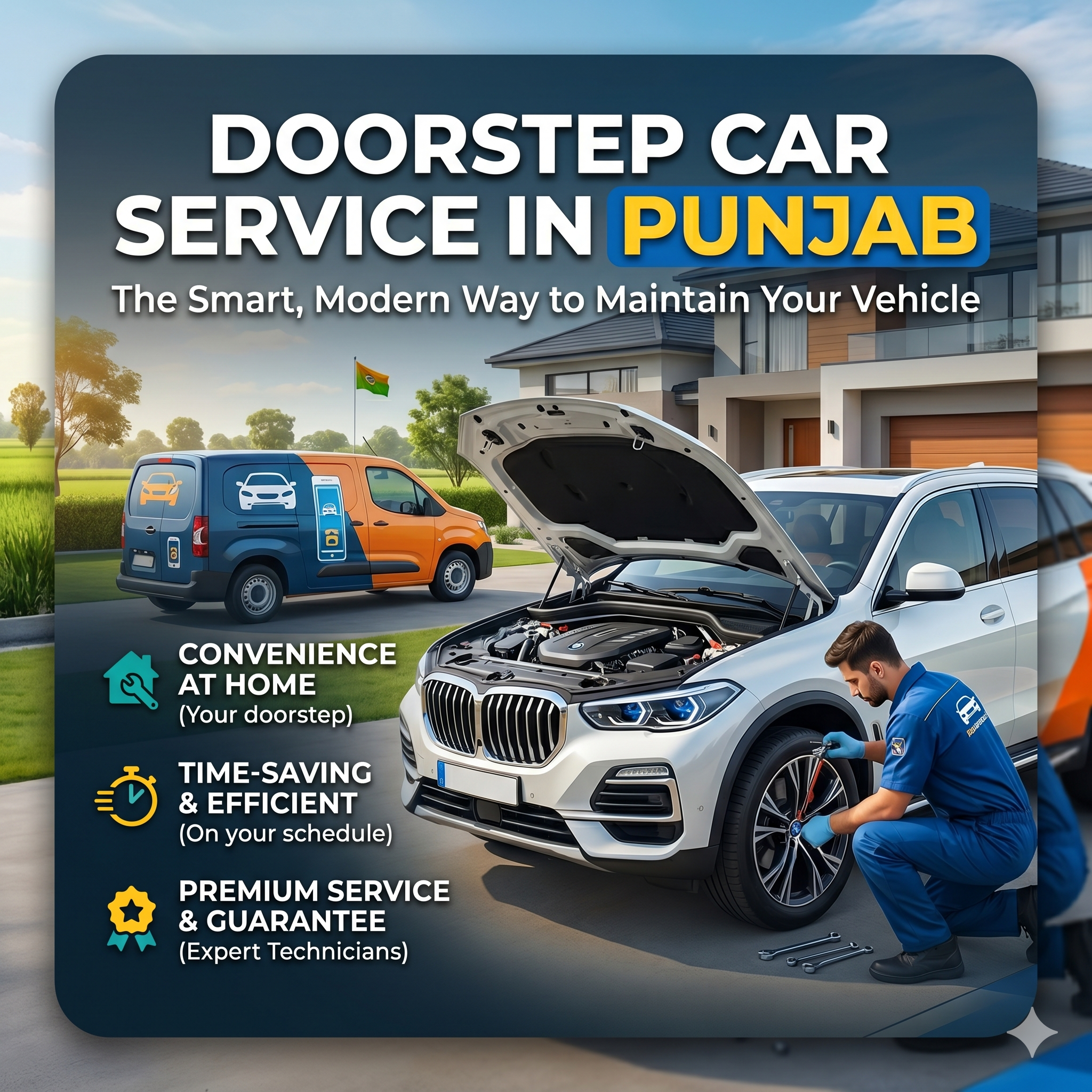 Doorstep Car Service in Punjab: The Smart, Modern Way to Maintain Your Vehicle