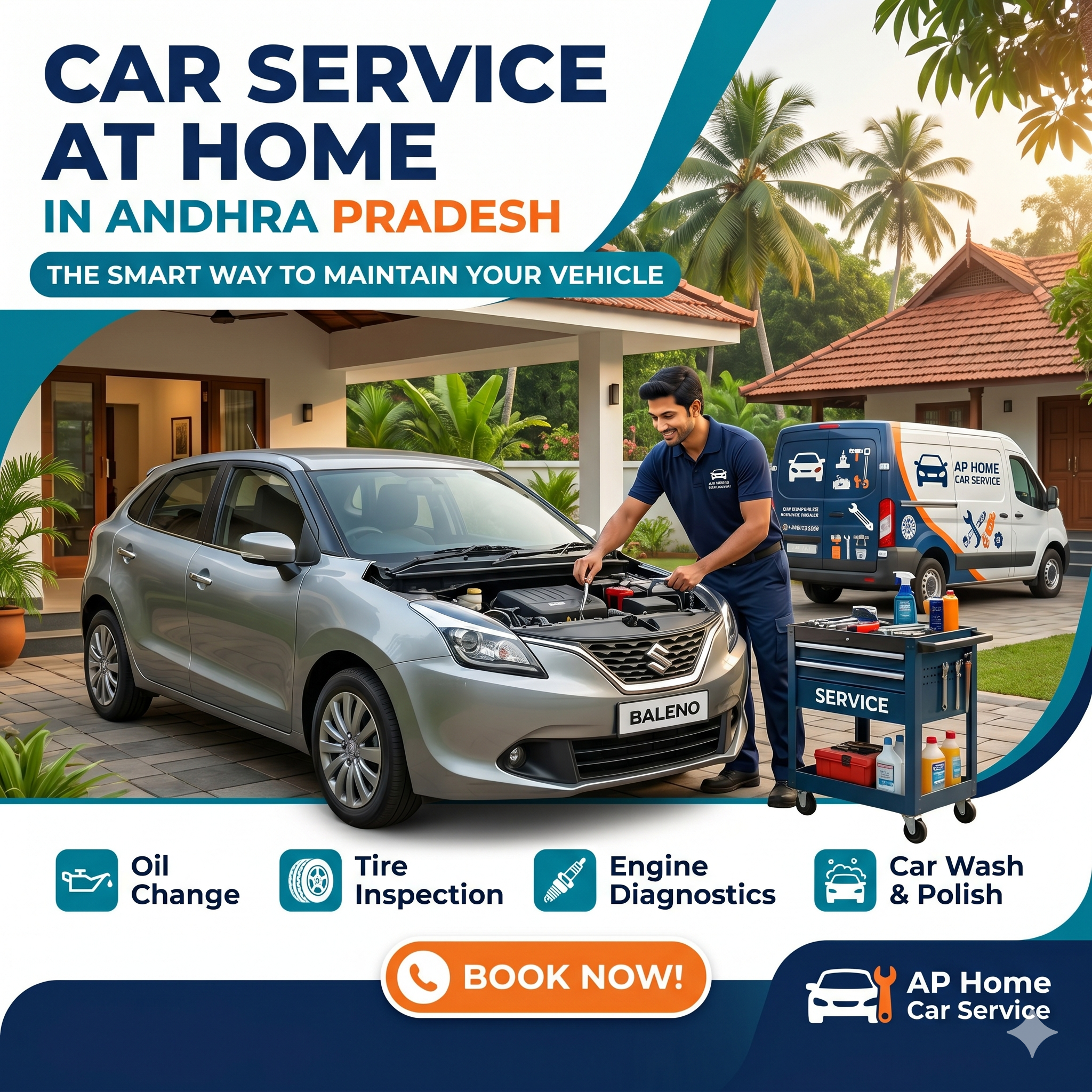 Car Service at Home in Andhra Pradesh: The Smart Way to Maintain Your Vehicle