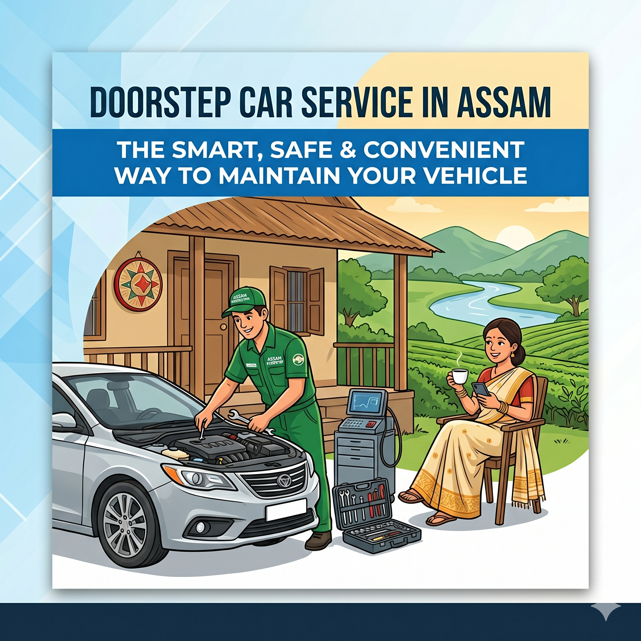 Doorstep Car Service in Assam: The Smart, Safe & Convenient Way to Maintain Your Vehicle