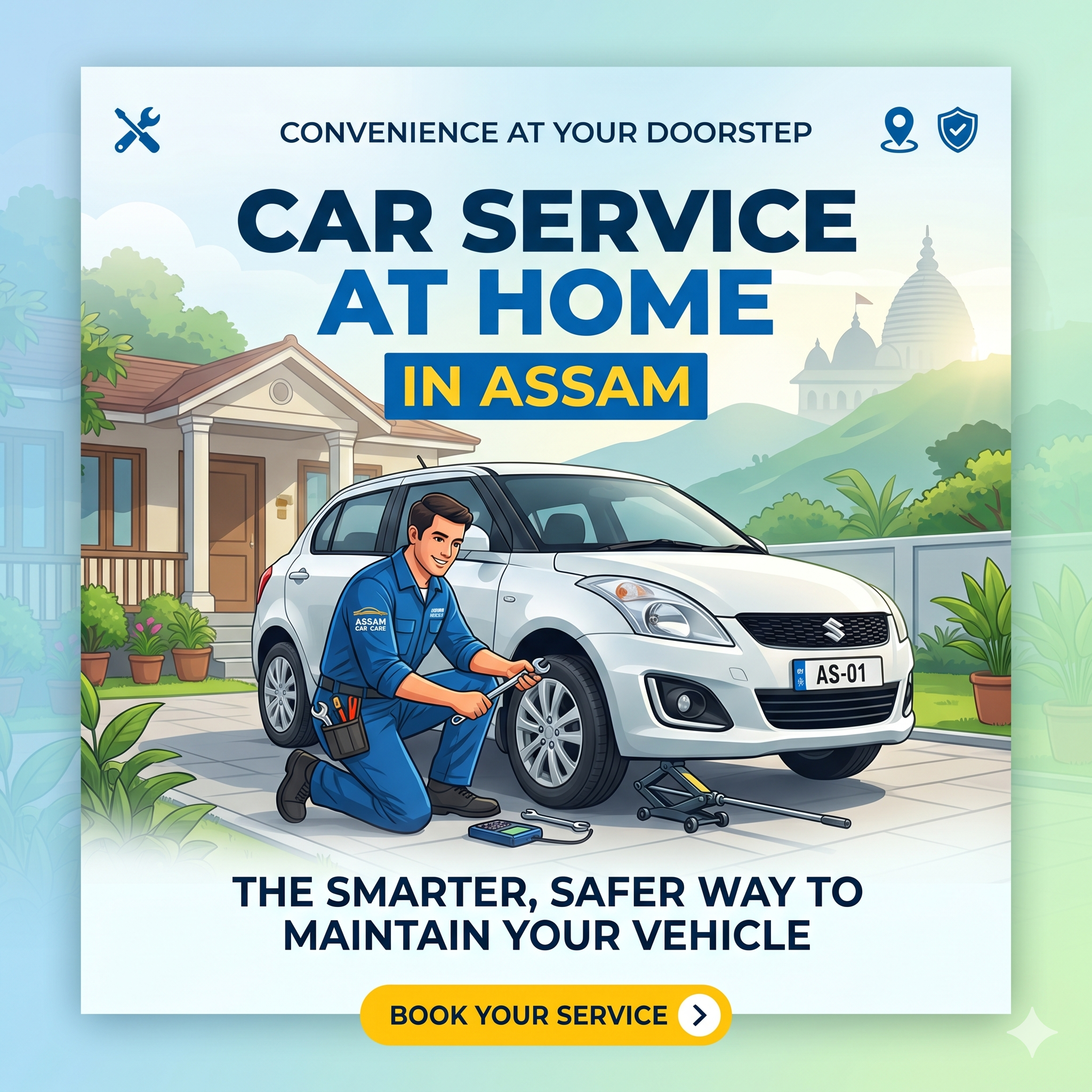 Car Service at Home in Assam: The Smarter, Safer Way to Maintain Your Vehicle