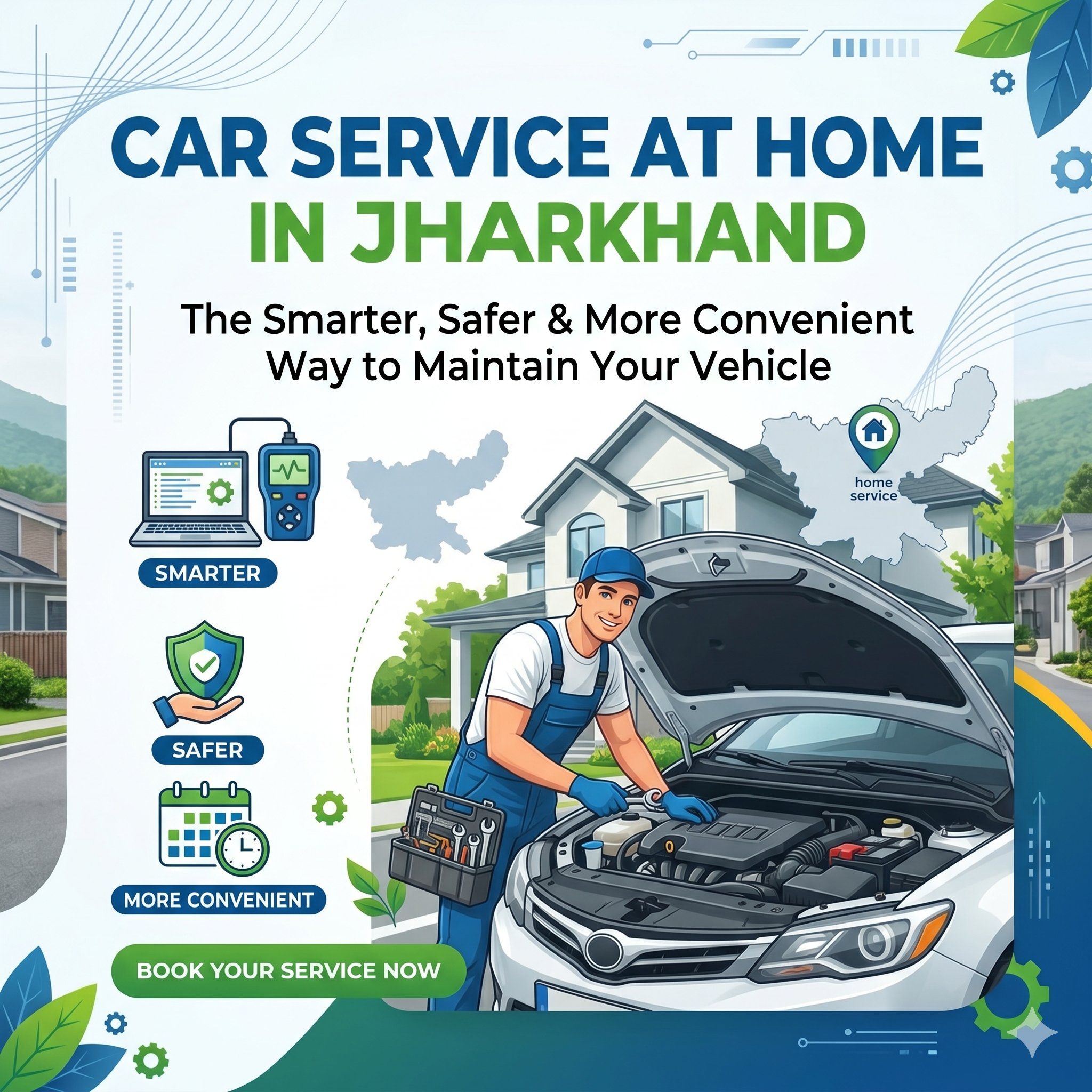 Car Service at Home in Jharkhand: The Smarter, Safer & More Convenient Way to Maintain Your Vehicle