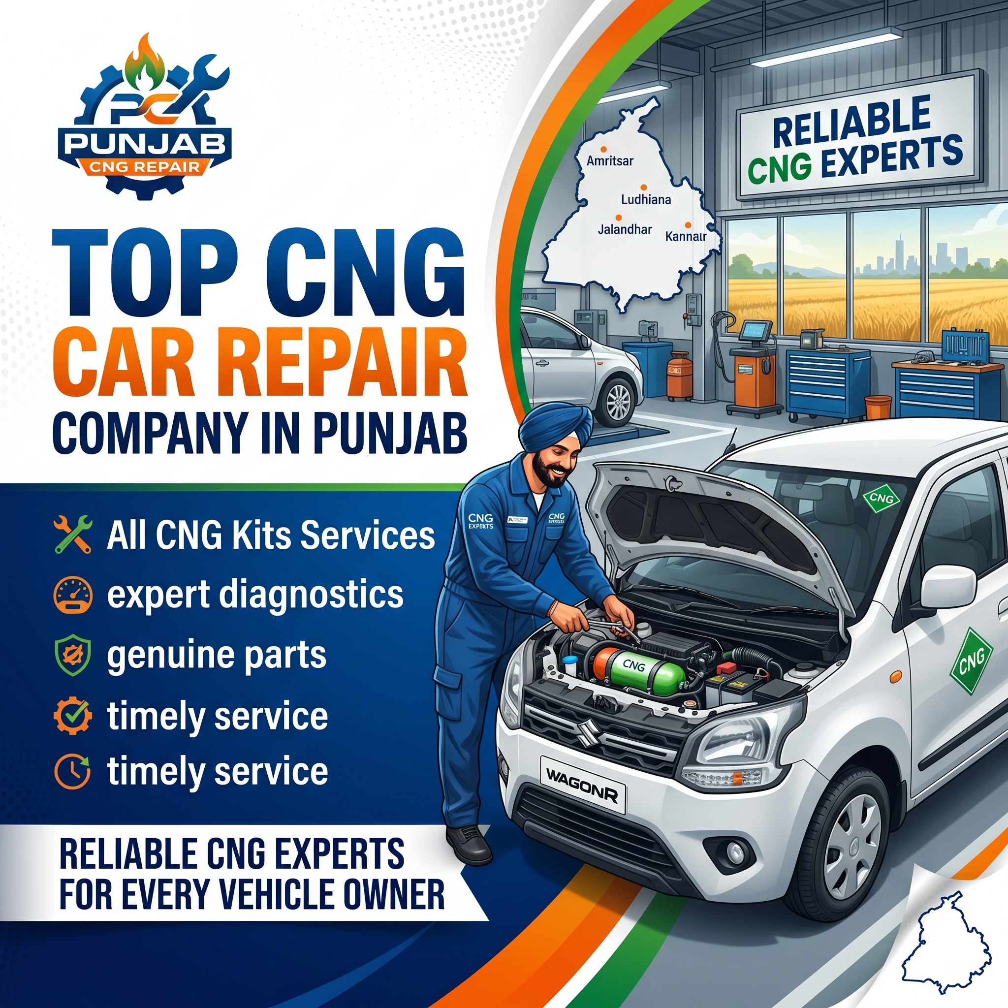 Top CNG Car Repair Company in Punjab – Reliable CNG Experts for Every Vehicle Owner