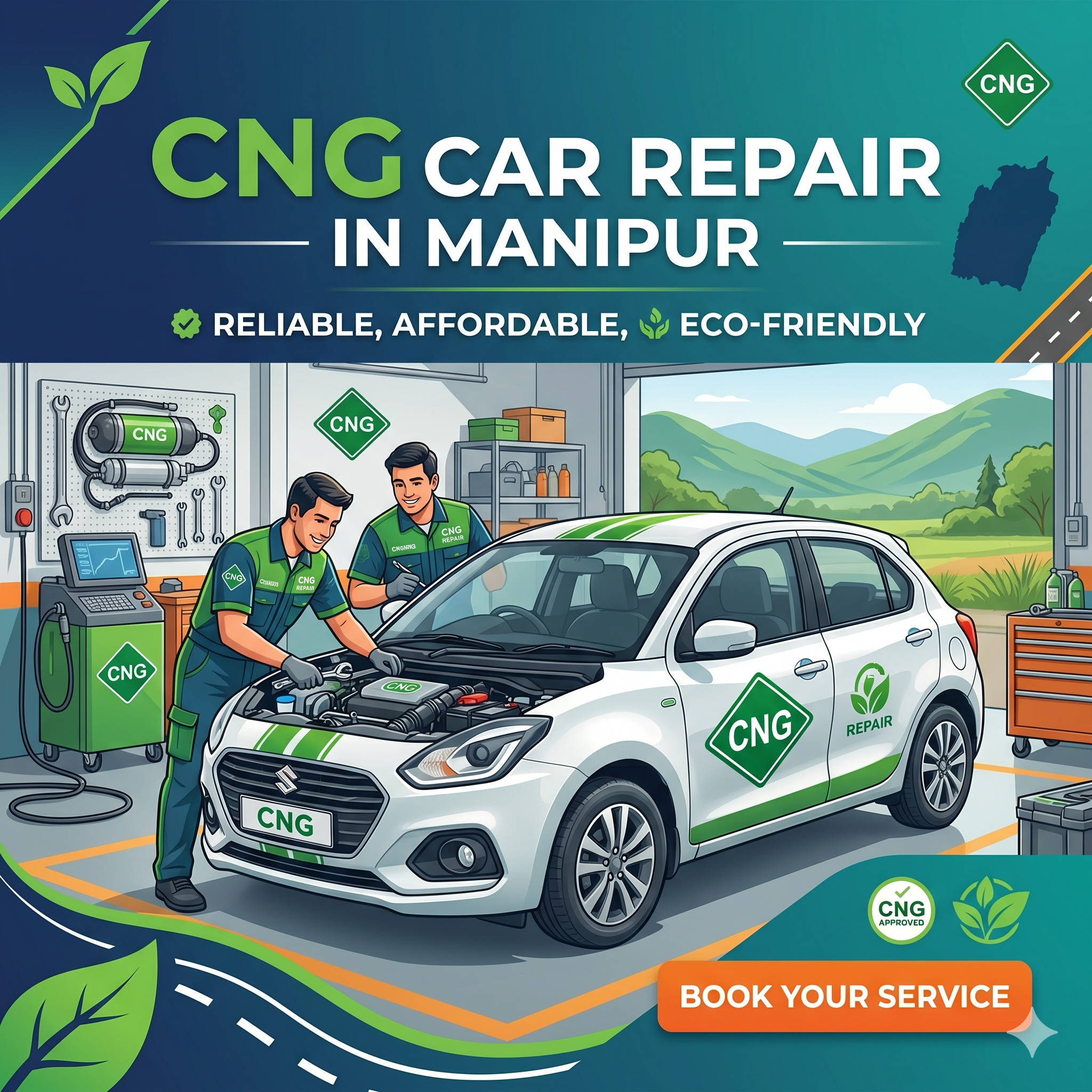 CNG Car Repair in Manipur: The Smart Driver’s Guide to Reliable, Affordable & Eco-Friendly Vehicle Care