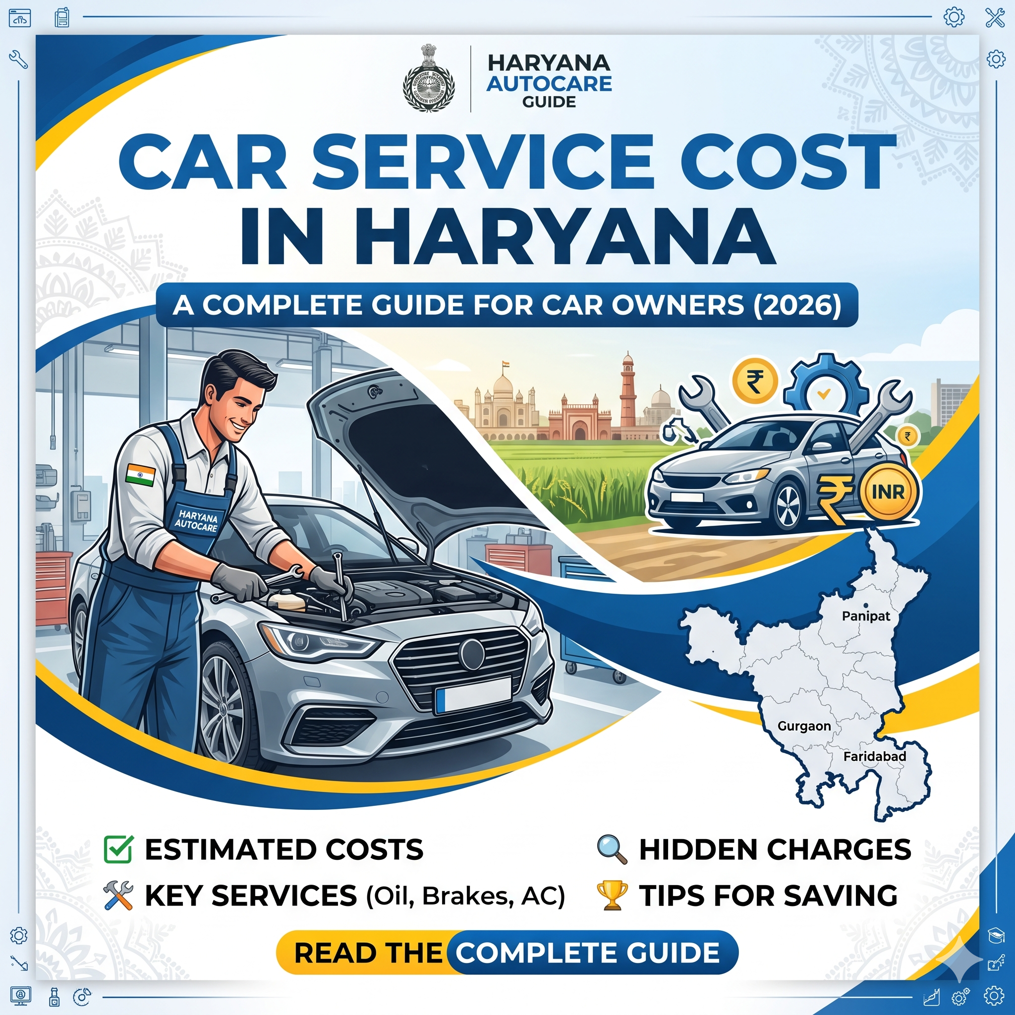 Car Service Cost in Haryana: A Complete Guide for Car Owners (2026)