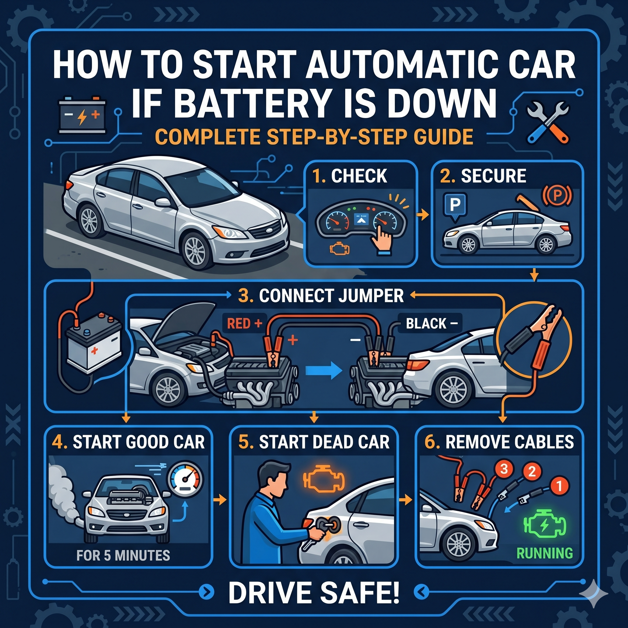 How to Start Automatic Car If Battery Is Down (Complete Step-by-Step Guide)