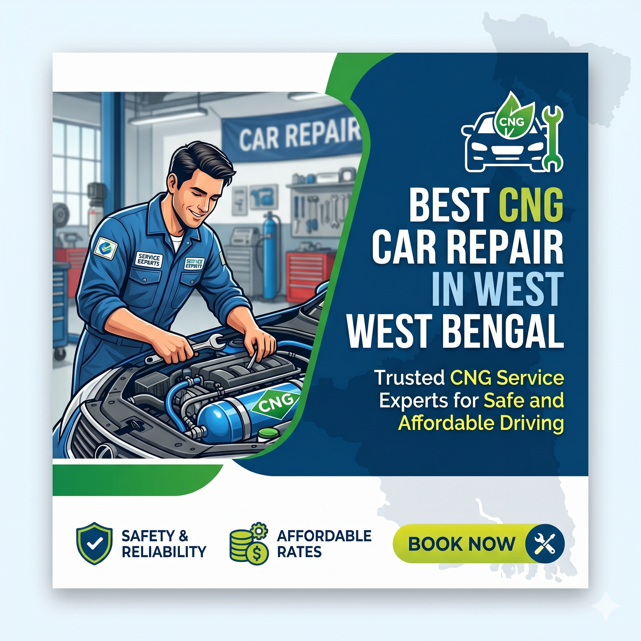 Best CNG Car Repair in West Bengal – Trusted CNG Service Experts for Safe and Affordable Driving