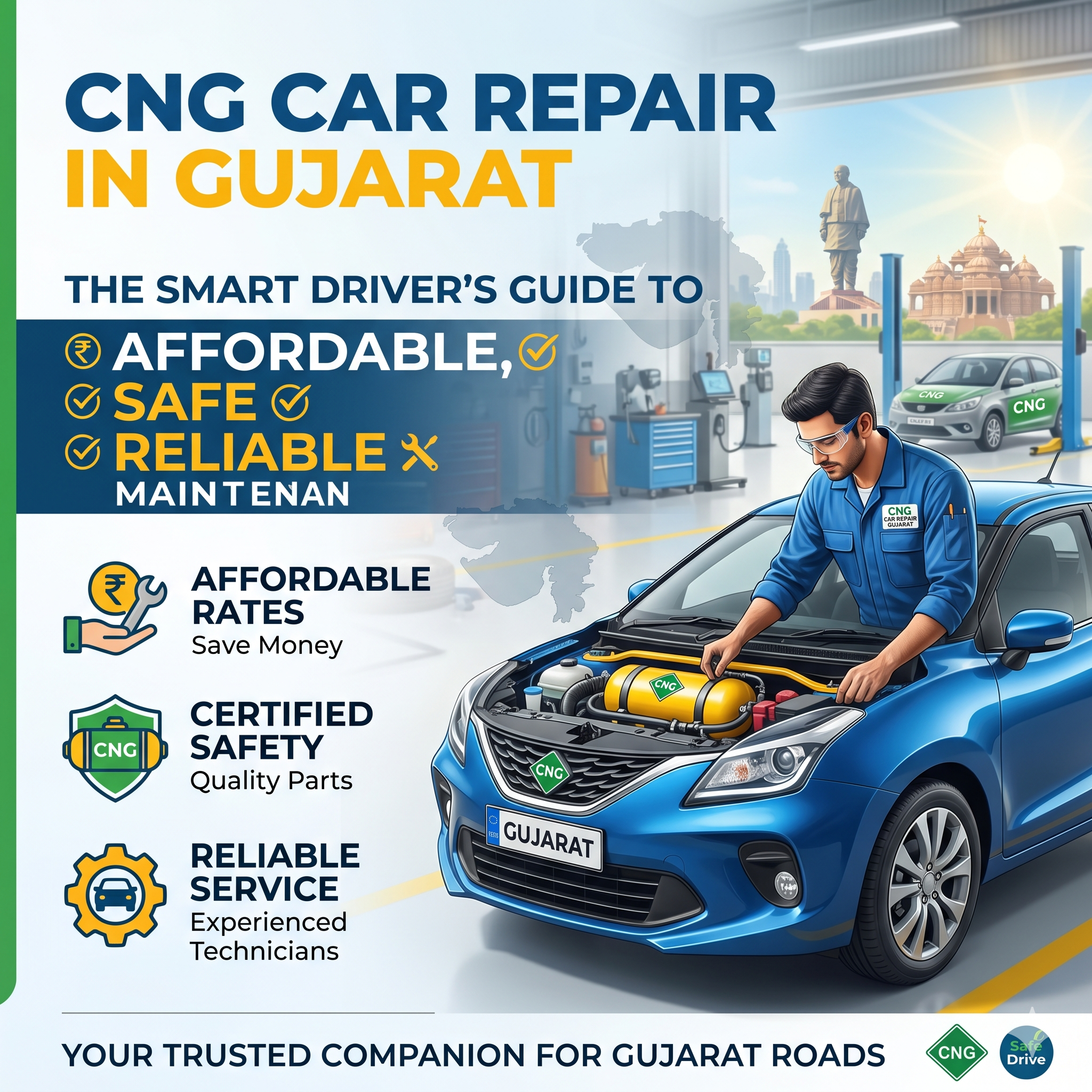 CNG Car Repair in Gujarat: The Smart Driver’s Guide to Affordable, Safe & Reliable Maintenance