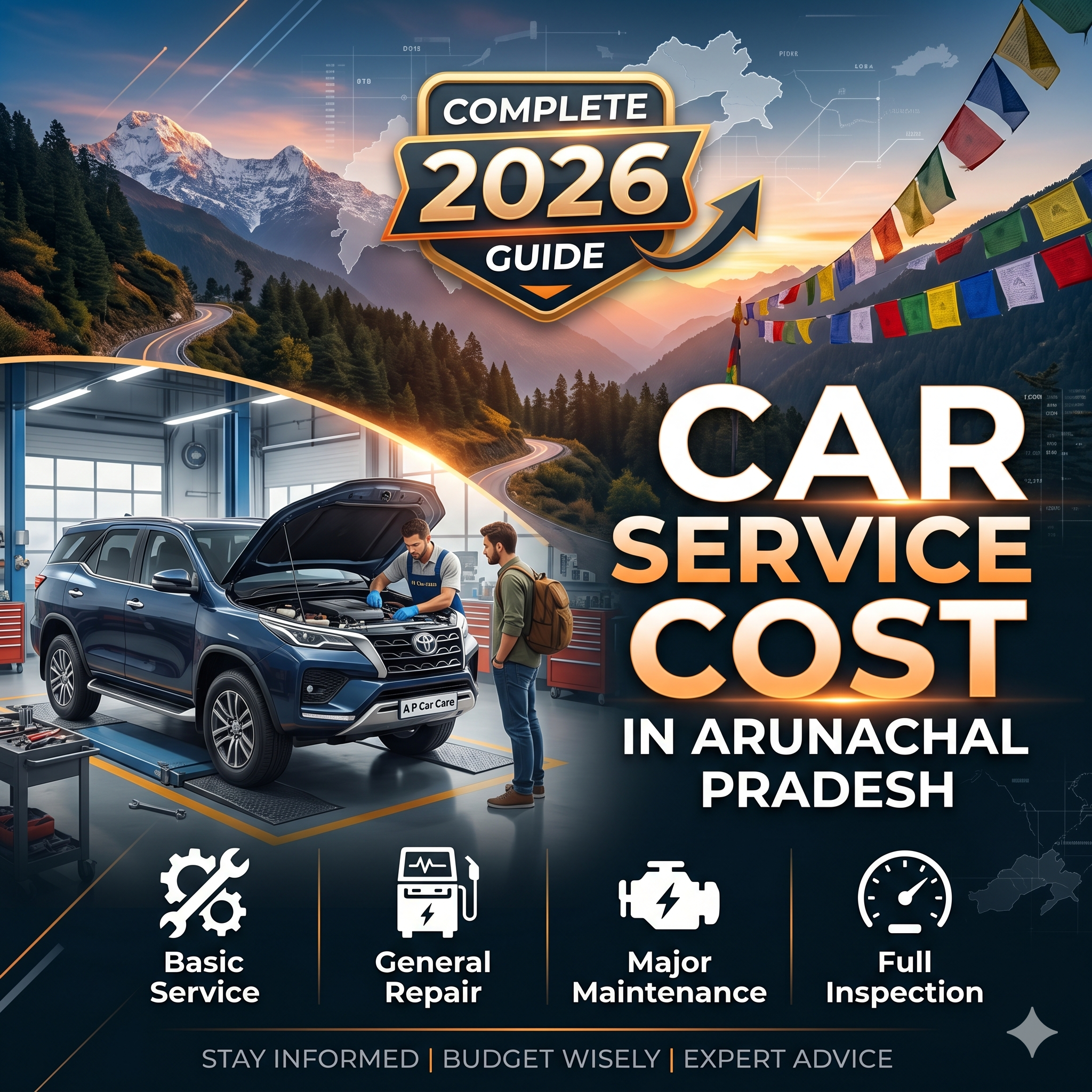 Car Service Cost in Arunachal Pradesh: Complete 2026 Guide