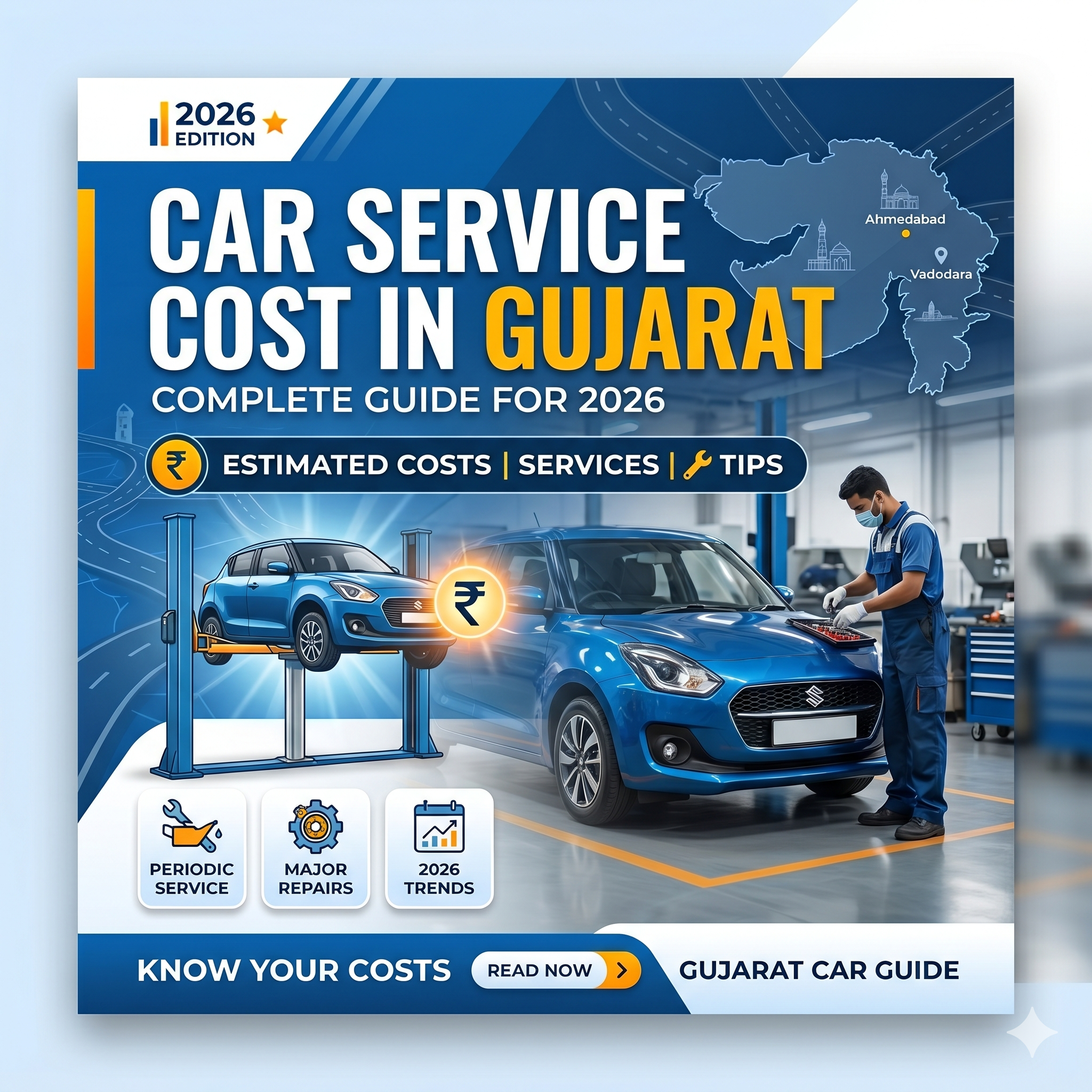 Car Service Cost in Gujarat: Complete Guide for 2026