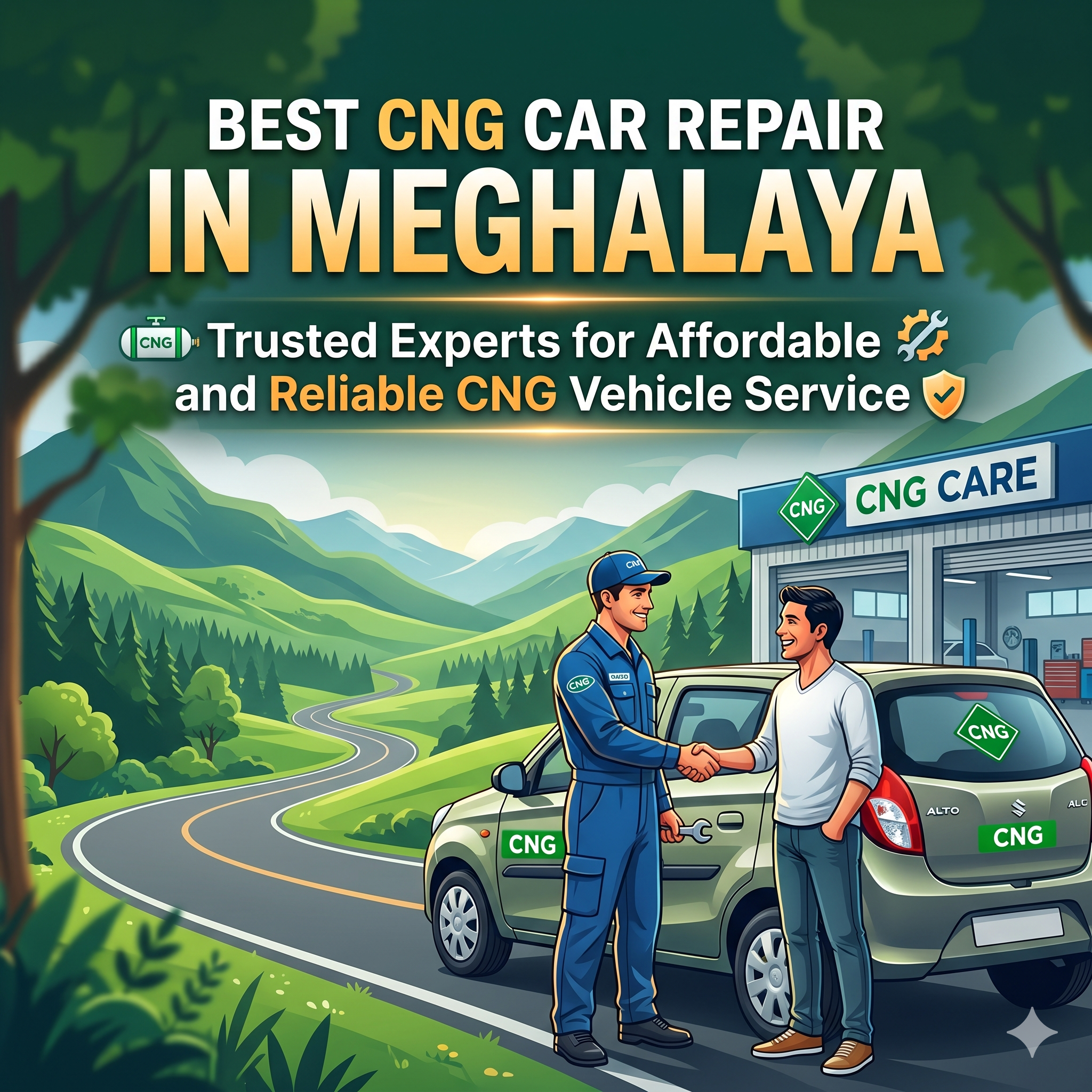 Best CNG Car Repair in Meghalaya: Trusted Experts for Affordable and Reliable CNG Vehicle Service
