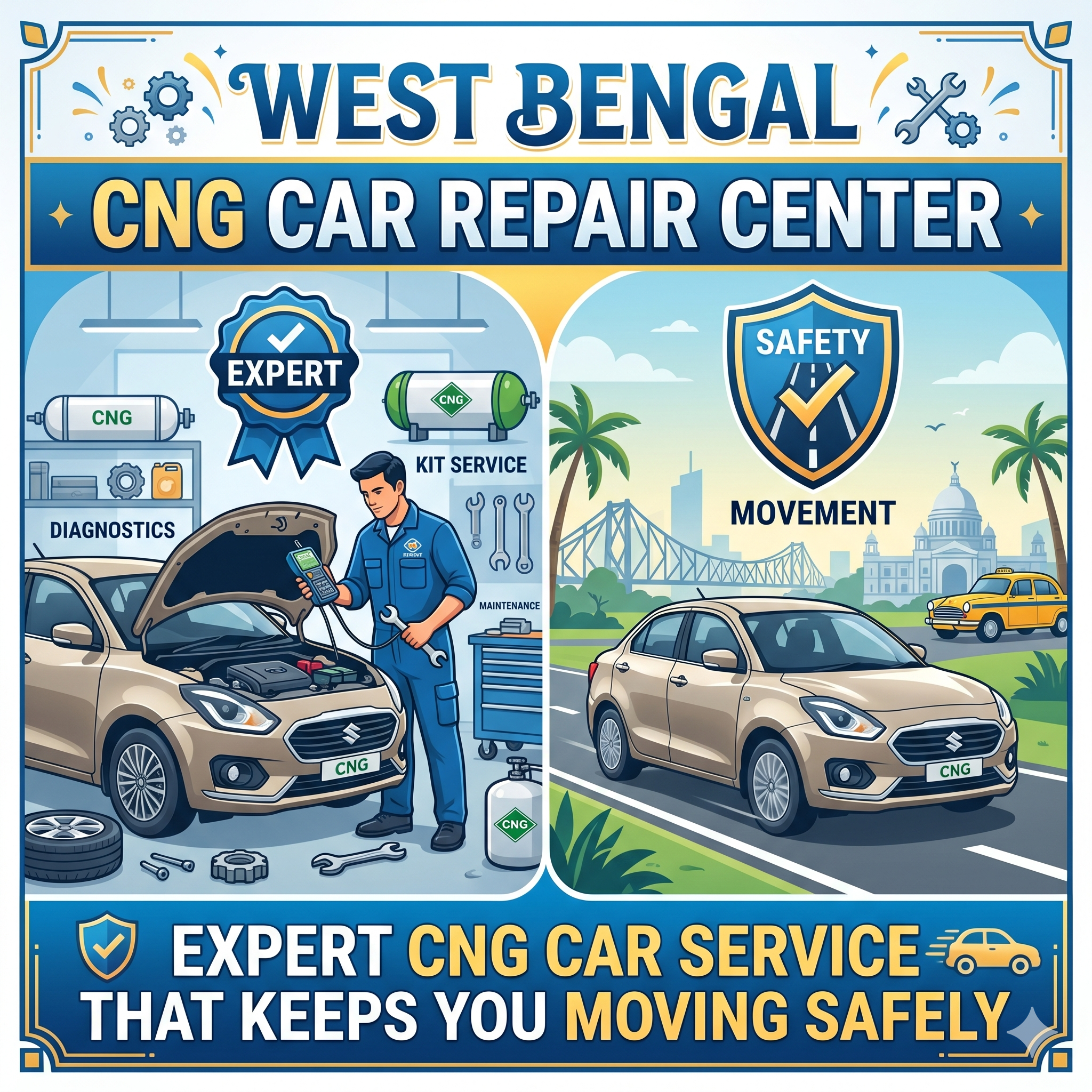 CNG Car Repair Center in West Bengal: Expert CNG Car Service That Keeps You Moving Safely