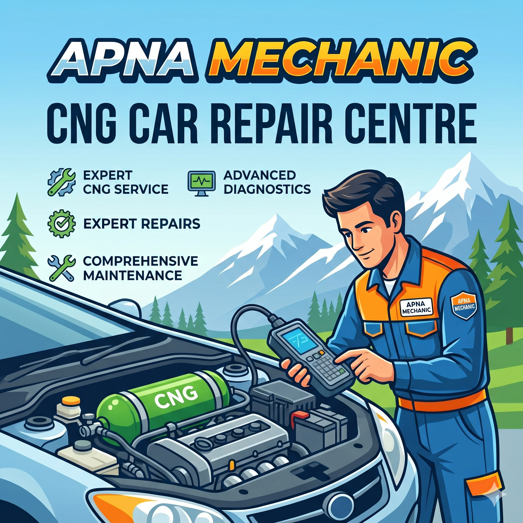 CNG Car Repair Centre in Arunachal Pradesh: Expert CNG Service, Diagnostics & Maintenance by Apna Mechanic