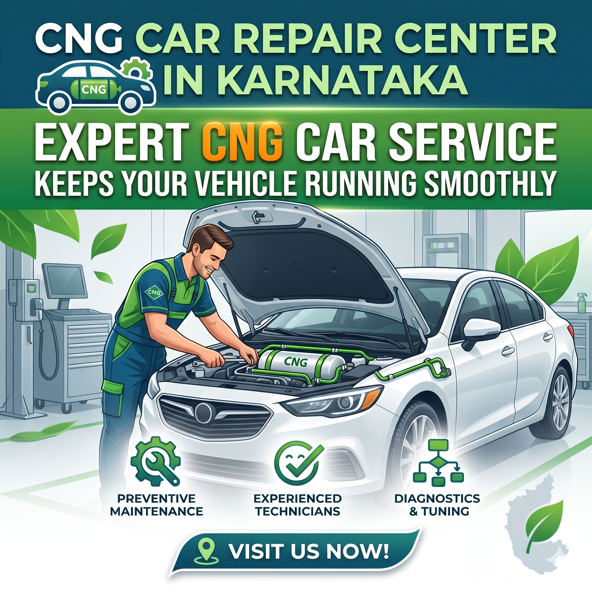CNG Car Repair Center in Karnataka: Expert CNG Car Service That Keeps Your Vehicle Running Smoothly