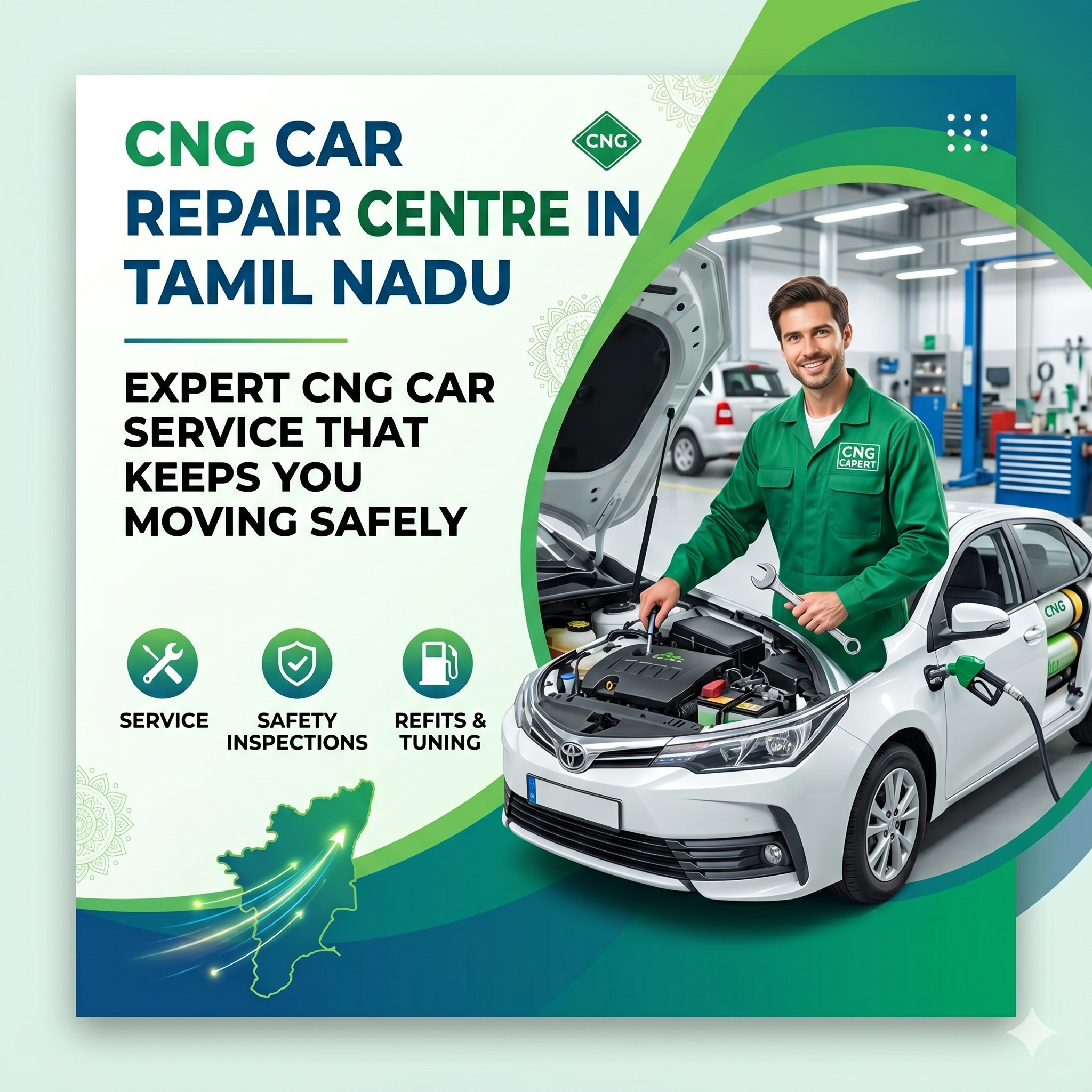 CNG Car Repair Center in Tamil Nadu: Expert CNG Car Service That Keeps You Moving Safely