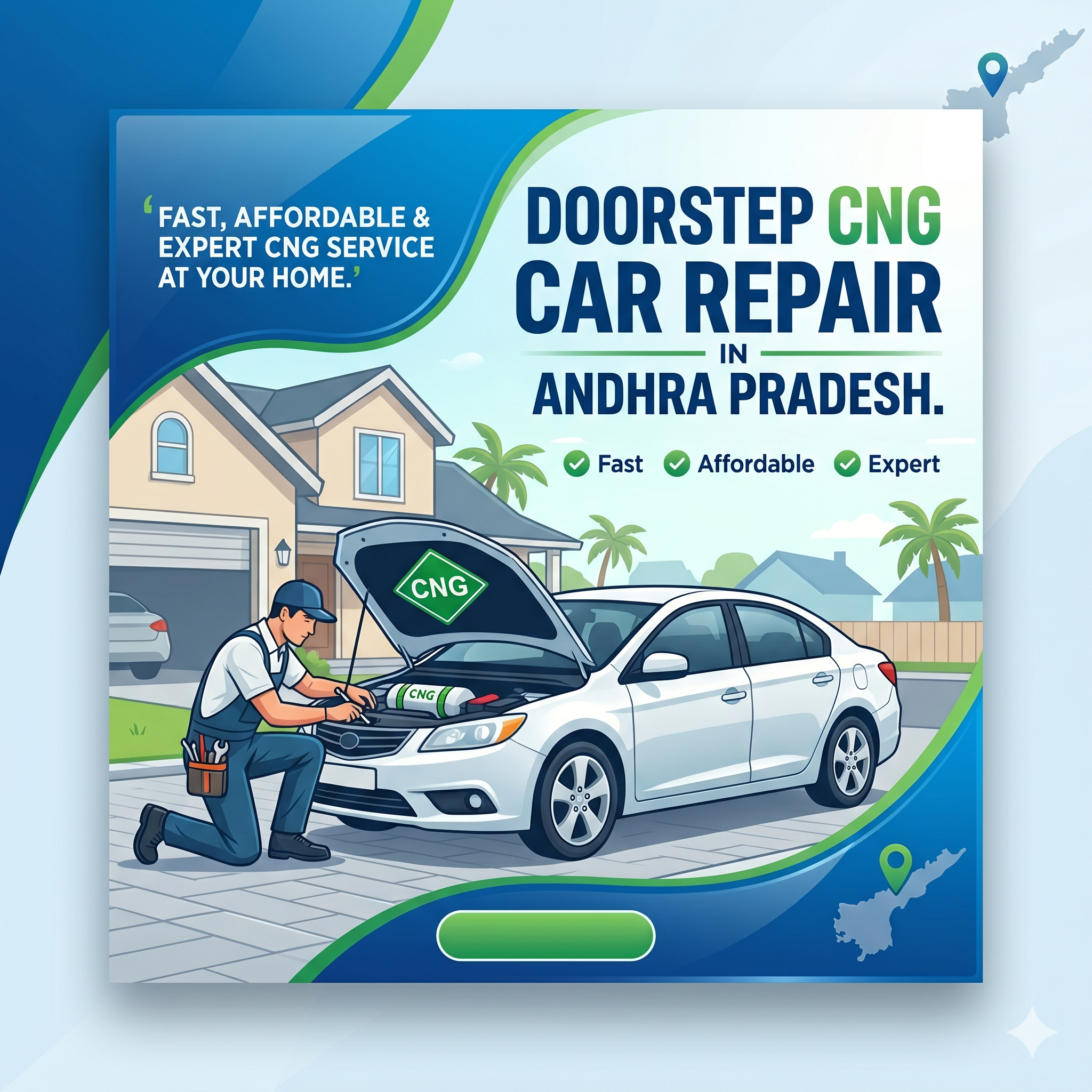 Doorstep CNG Car Repair in Andhra Pradesh: Fast, Affordable & Expert CNG Service at Your Home