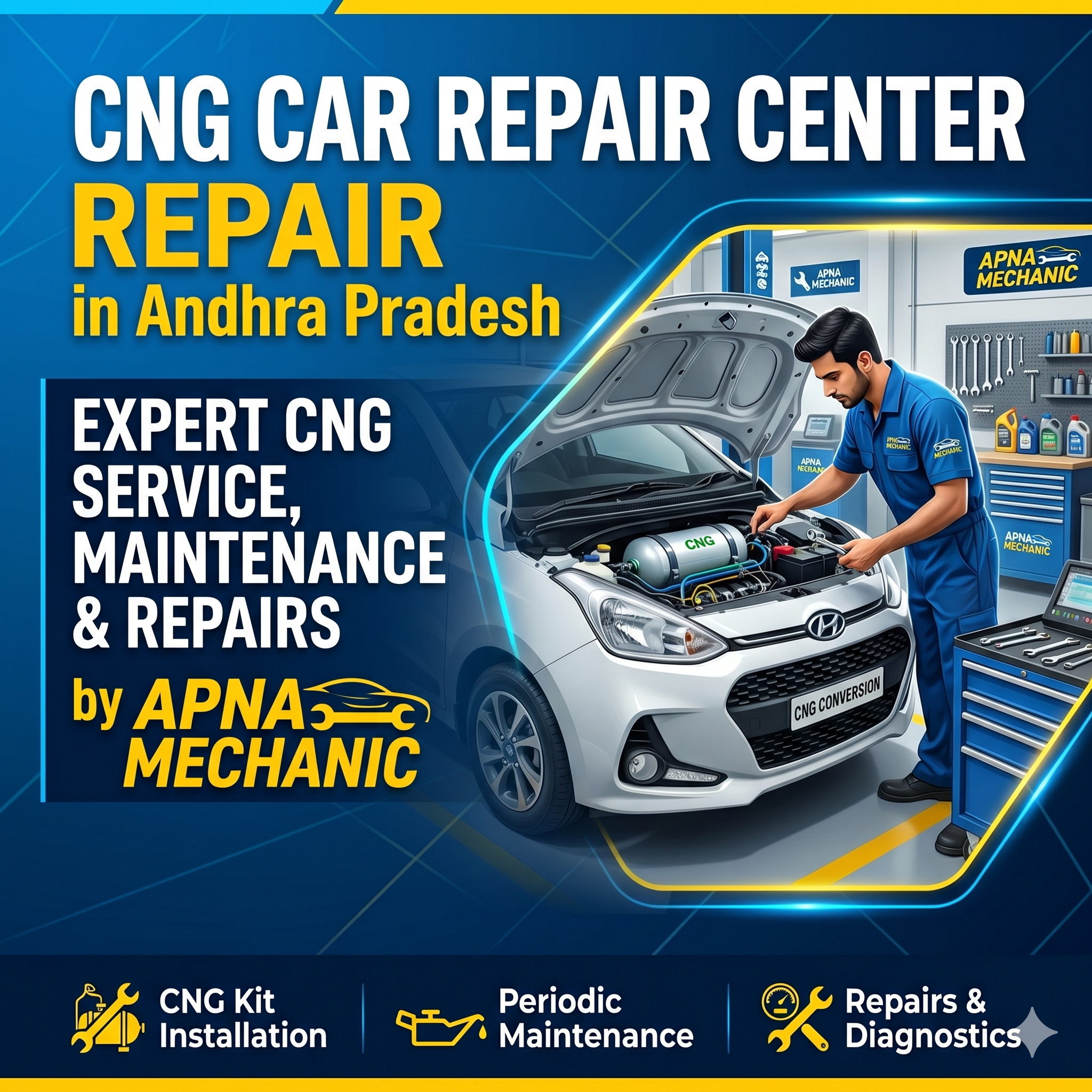 CNG Car Repair Center in Andhra Pradesh: Expert CNG Service, Maintenance & Repairs by Apna Mechanic