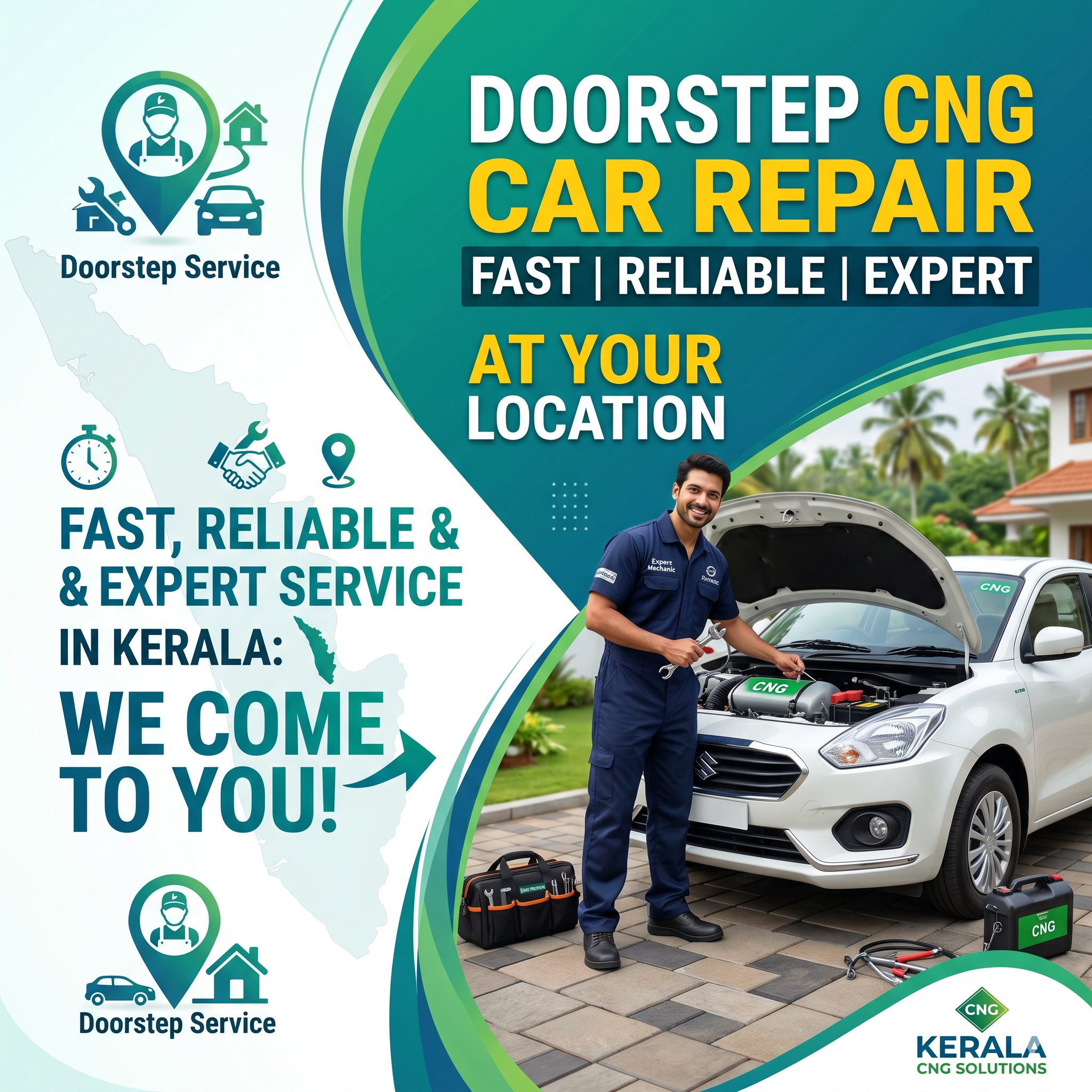 Doorstep CNG Car Repair in Kerala: Fast, Reliable & Expert Service at Your Location