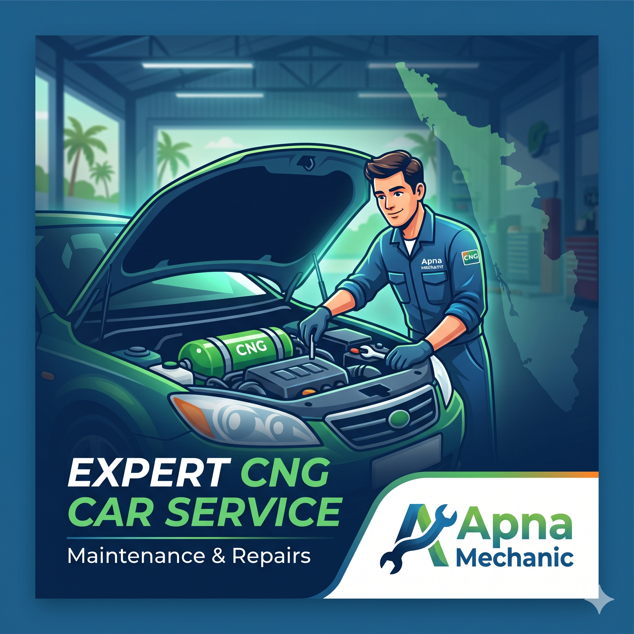 CNG Car Repair Center in Kerala: Expert CNG Car Service, Maintenance & Repairs by Apna Mechanic