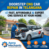 Doorstep CNG Car Repair in Telangana – Fast, Affordable & Expert CNG Service at Your Home with Apna Mechanic