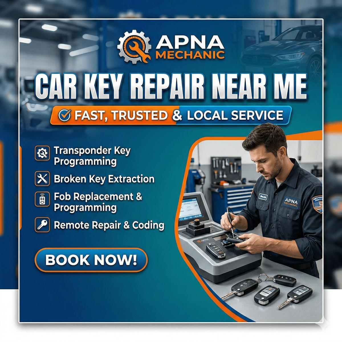 Car Key Repair Near Me – Fast, Trusted &#038; Local Service by Apna Mechanic