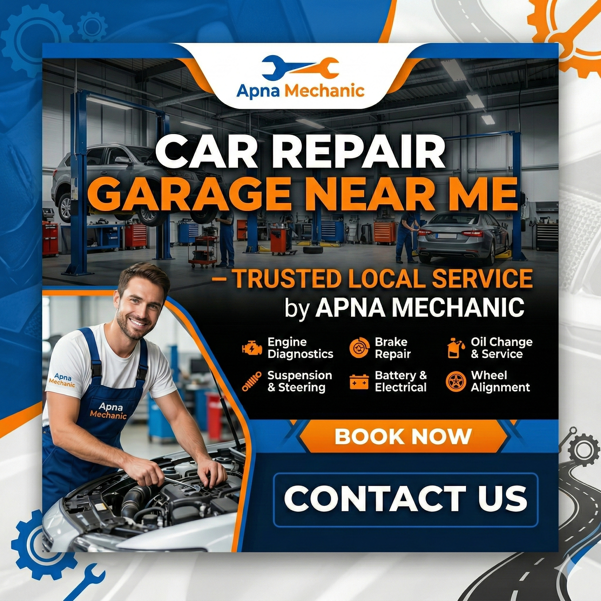 Car Repair Garage Near Me – Trusted Local Service by Apna Mechanic