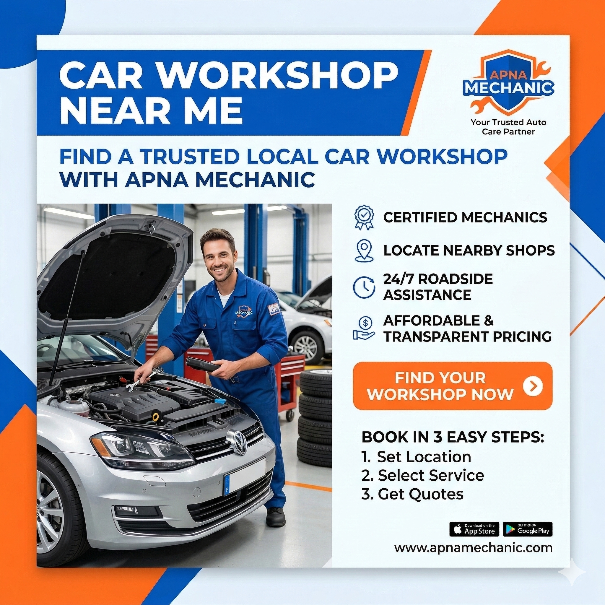Car Workshop Near Me – Find a Trusted Local Car Workshop with Apna Mechanic
