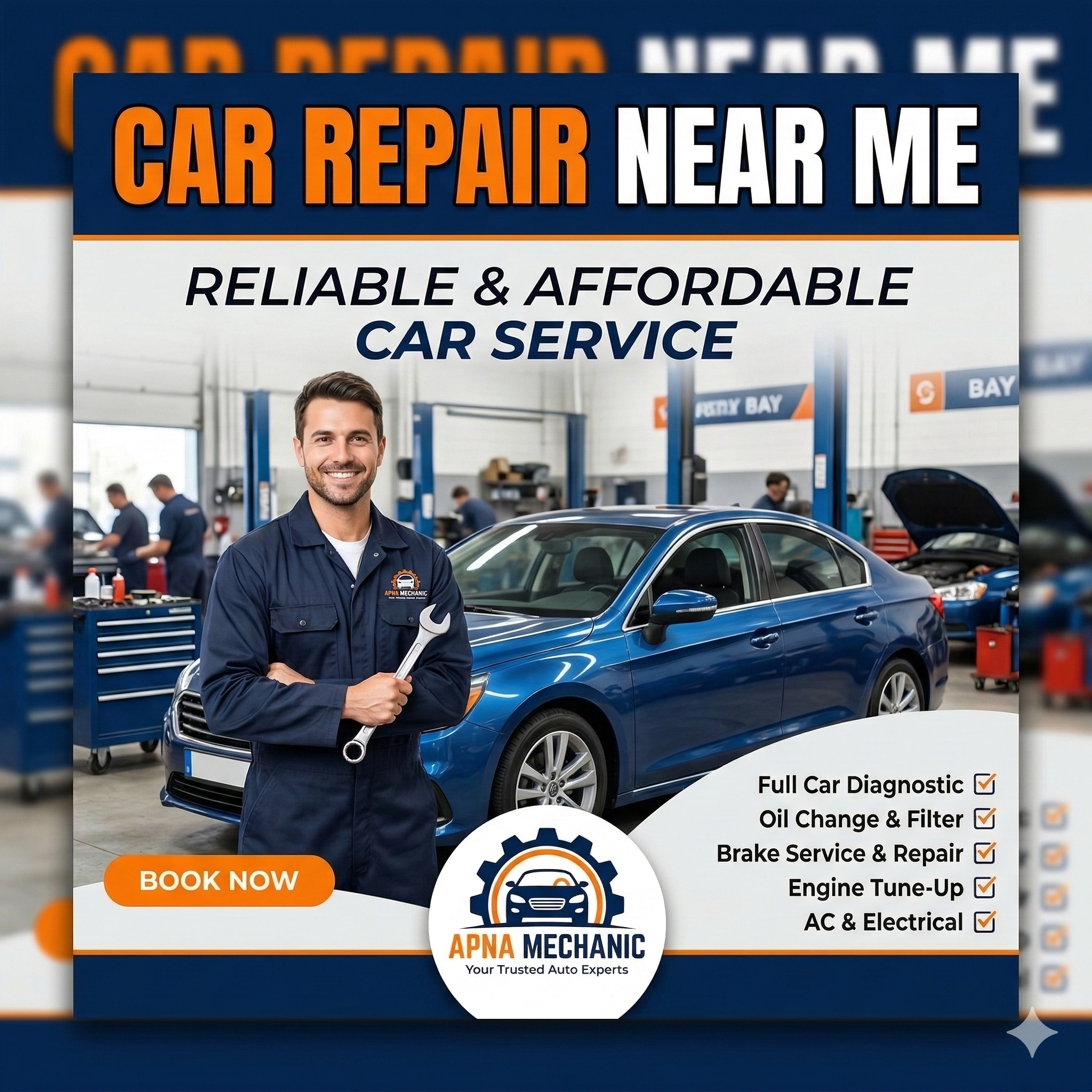 Car Repair Near Me – Reliable &#038; Affordable Car Service with Apna Mechanic