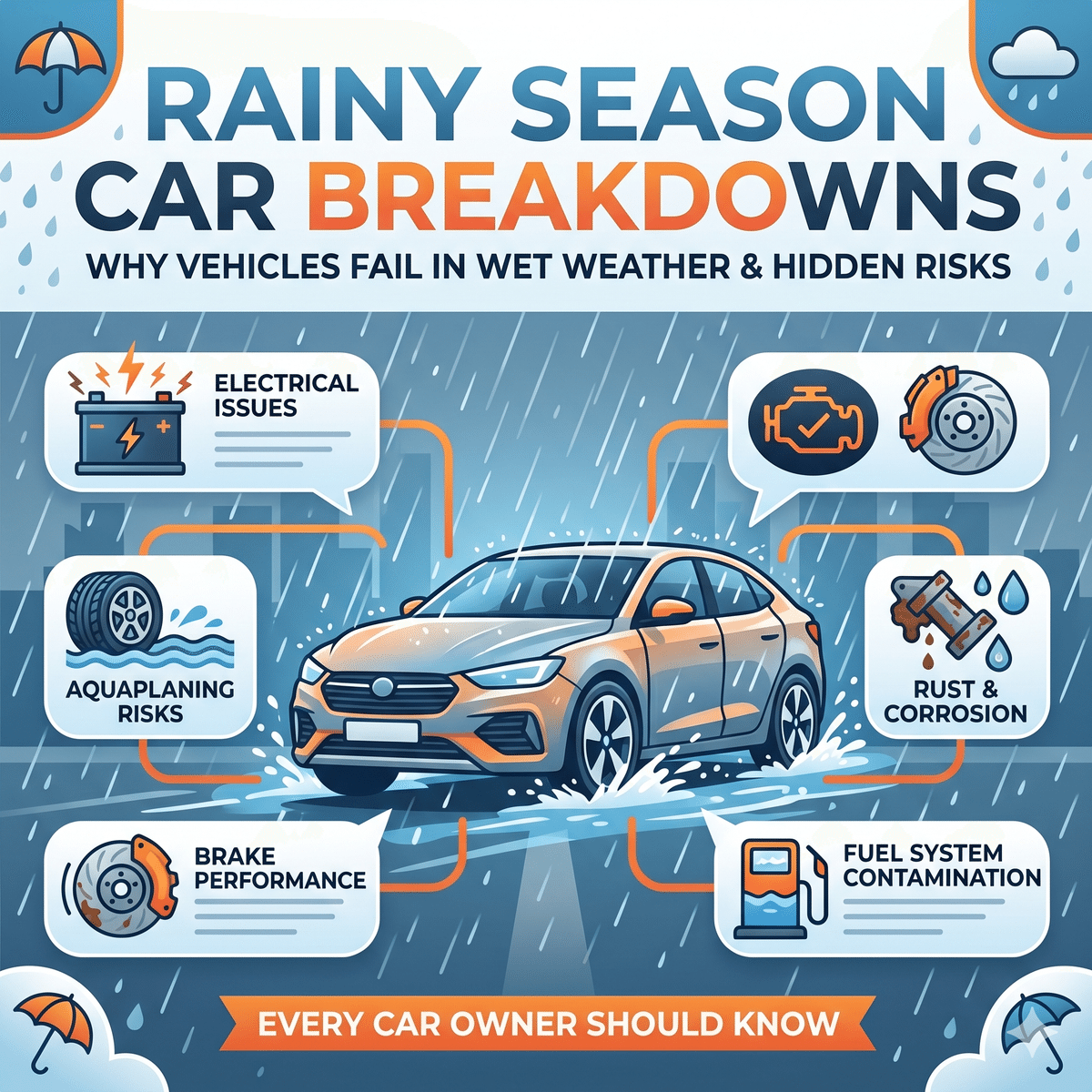 Why Cars Break Down More During the Rainy Season: Hidden Problems Every Car Owner Should Know
