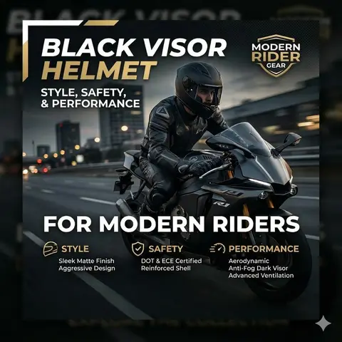 Black Visor Helmet: Style, Safety, and Performance for Modern Riders
