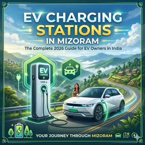 EV Charging Stations in Mizoram EV Charging Stations in Mizoram: The Complete 2026 Guide for EV Owners in India
