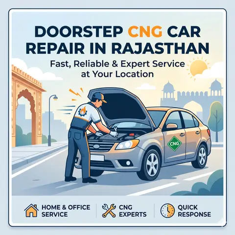 Doorstep CNG Car Repair in Rajasthan: Fast, Reliable &#038; Expert Service at Your Location