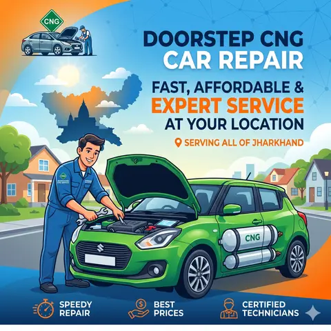 Doorstep CNG Car Repair in Jharkhand: Fast, Affordable &#038; Expert Service at Your Location
