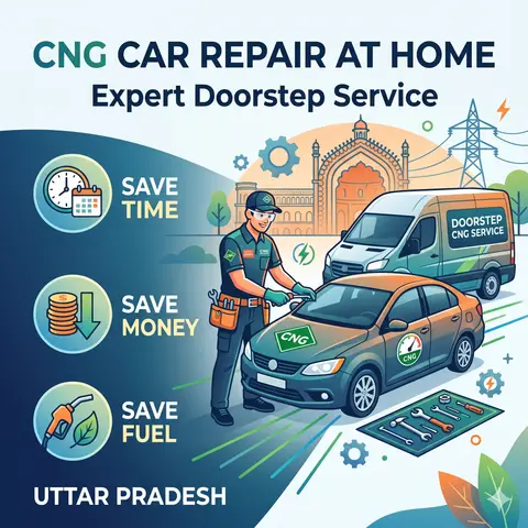 CNG Car Repair at Home in Uttar Pradesh: Save Time, Money &#038; Fuel with Expert Doorstep Service