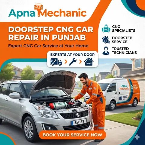 Doorstep CNG Car Repair in Punjab – Expert CNG Car Service at Your Home by Apna Mechanic